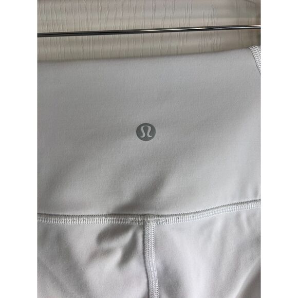 Lululemon Women's Ready Set Go Crop Leggings White Size 4 - Picture 3 of 12